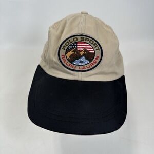 Polo sport Ralph Lauren five panel mesh hat mountains Patch sportsman Fitted L